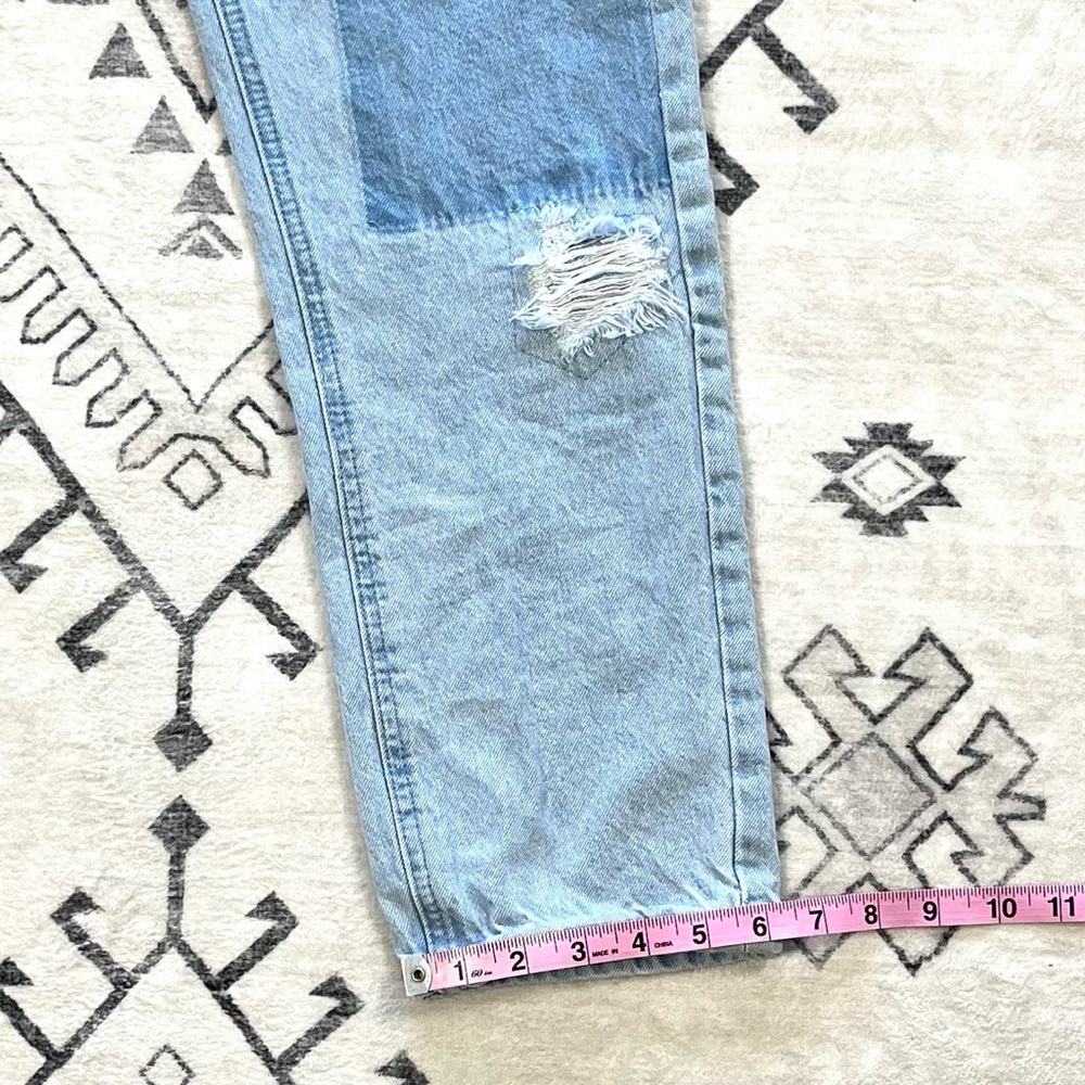 Misguided High Rise Patchwork Distressed Jeans Si… - image 8